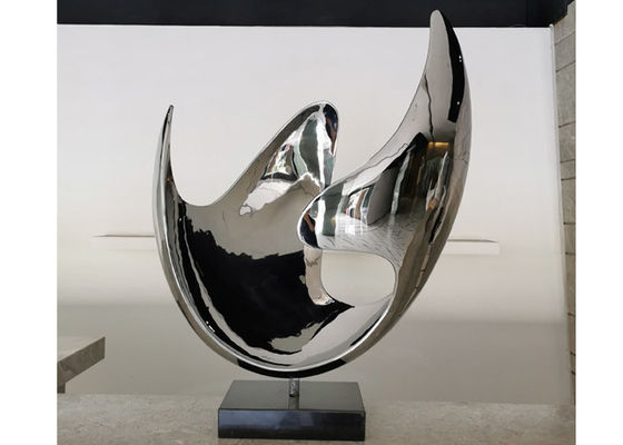 Ein guter Preis. Moderner dekorativer InnenEdelstahl-abstrakte Skulptur Online