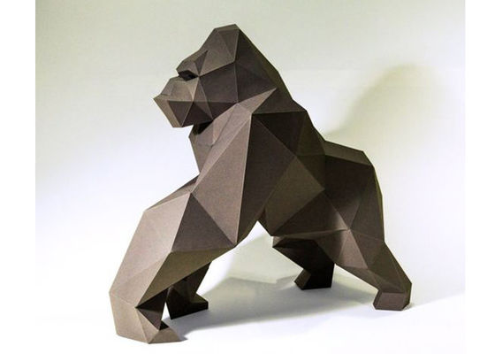 Ein guter Preis. Zeitgenössische gemalte Höhe der Edelstahl-Affen-Skulptur-100cm Online