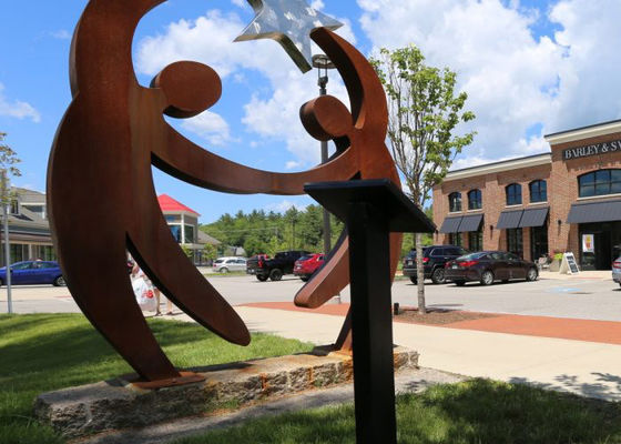 Lebensgroßer allgemeiner Stern-Tänzer im Freien Corten Steel Sculpture