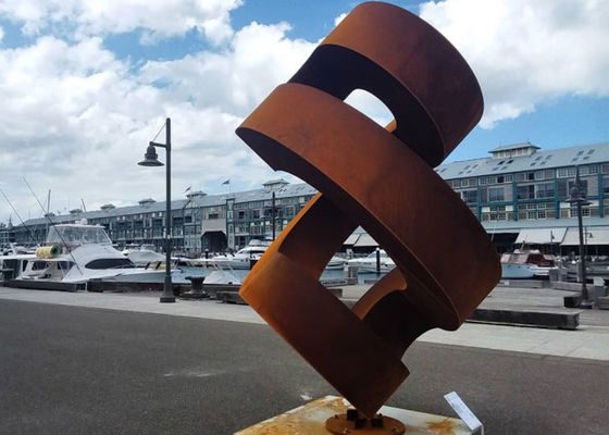 Ein guter Preis. Großer Rusty Abstract Corten Steel Sculpture für Garten Online