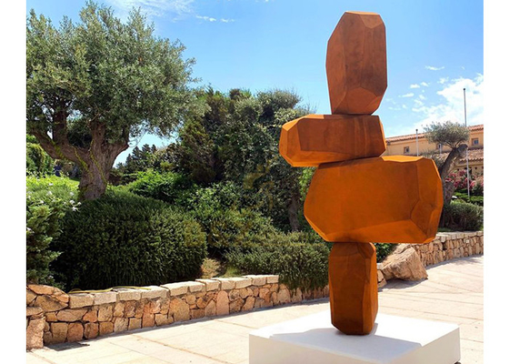 Ein guter Preis. Rusty Corten Steel Abstract Metal-Garten-Skulpturen Online