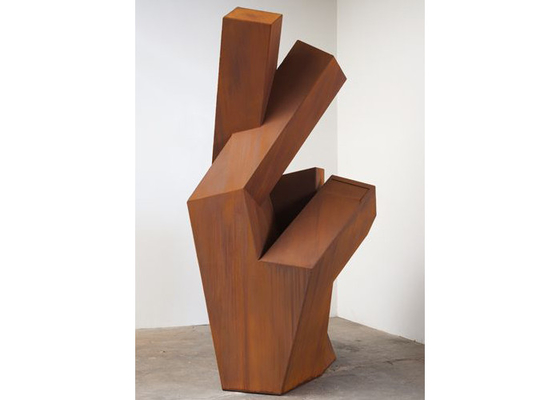 Ein guter Preis. Modernes dekoratives Metall Art Corten Steel Hand Sculpture im Freien Online