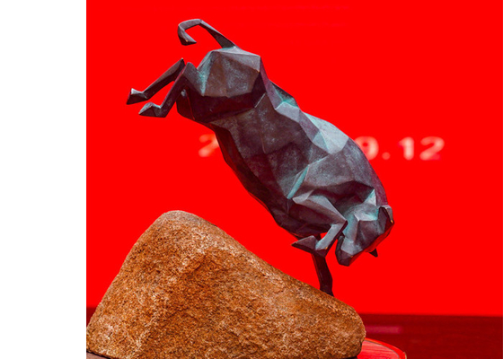 Ein guter Preis. Innen- dekoratives handgefertigtes Casting-Bronze-Stier-Skulptur Online
