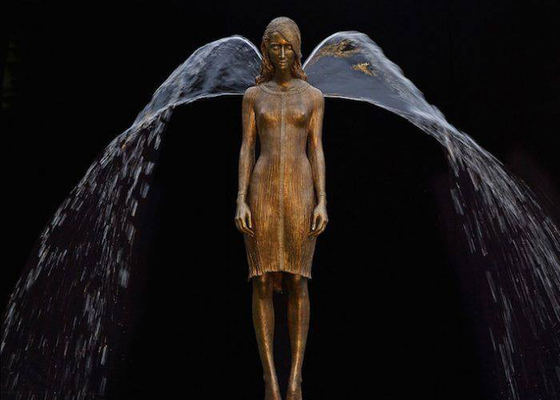 Ein guter Preis. Cire perdue-Casting-Bronzemädchen-Brunnen-Skulptur Online