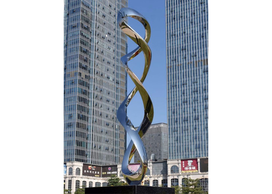 Ein guter Preis. 300cm Hoch-wirbelnde Edelstahl-abstrakte Polierskulptur Online
