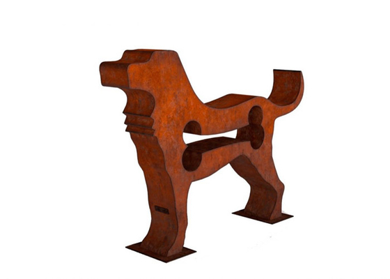Ein guter Preis. Rostige 150cm Länge Corten-Klammer-Skulptur für Garten Online