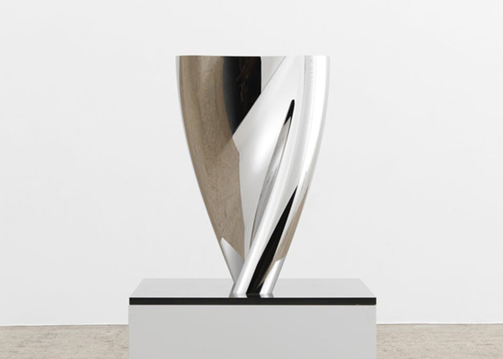 ODM-Soem polierte Edelstahl-moderne Skulptur für Innenausstattung