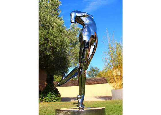 Ein guter Preis. 180cm hoher Edelstahl-lebensgroße tanzende Dame Sculpture Online
